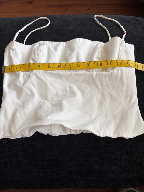 House of CB Tops - House of CB Ivory Structured Bustier Crop Top